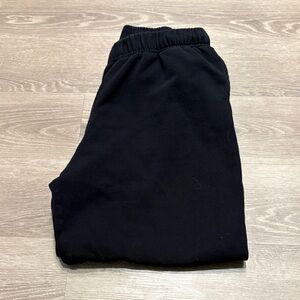 Garage Black Elastic Waist Track Joggers